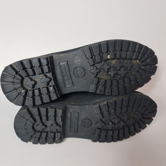 Timberland Black Nubuck Suede 10661 Boots Womens Size 8.5* - Picture 9 of 9